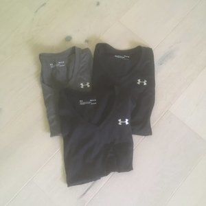 Bundle of three under armour short sleeve tops
